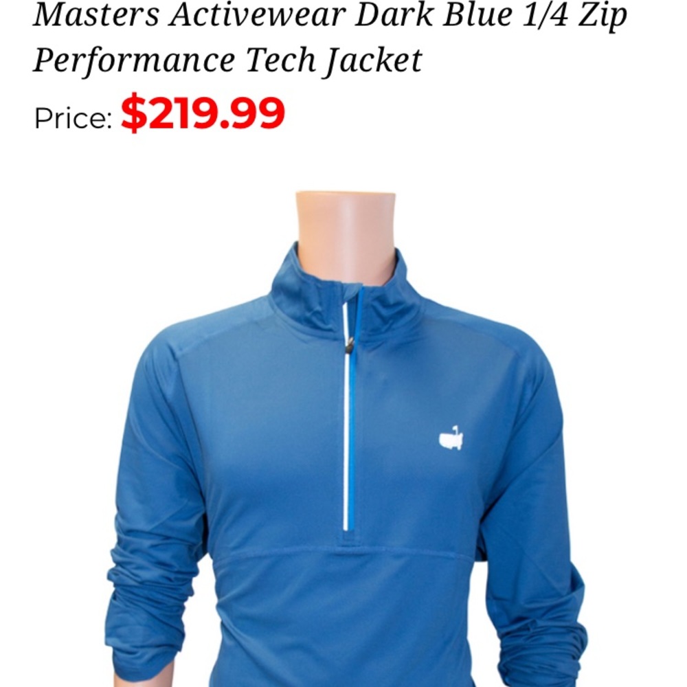 New Masters Tech Active 1/4 Zip